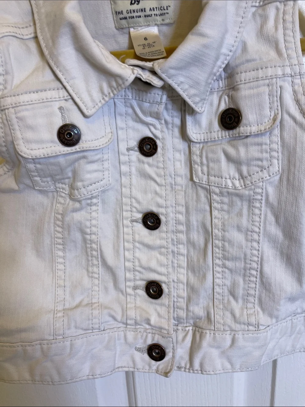 OshKosh B'gosh White Children's Vest with Tag